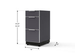 NewAge Outdoor Kitchens Aluminum 16 in. 3-Drawer Cabinet 