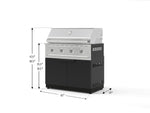 NewAge Outdoor Kitchens Stainless Steel 2-Piece Cabinet set with Grill Cabinet and Performance Grill-74784-Garage Giant 