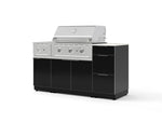 NewAge Outdoor Kitchens Outdoor Grill Island Aluminum 6-Piece Cabinet Set with 3-Drawer, Grill Cabinet, Performance Grill, Side Burner and Countertop - (Natural Gas) | Garage Giant 