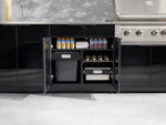 NewAge Outdoor Kitchens Aluminum 5-Piece Cabinet Set with Bar, Grill, Sink Cabinet, Performance Grill, and Countertop-73373-Garage Giant 