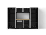 NewAge Garage Cabinets Bold Series XL 7-Piece Garage Cabinets Set with Tool, Base, Wall Cabinets and 30 in. Lockers-64034-Garage Giant 
