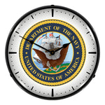 Collectable Sign and Clock US Navy Backlit Wall Clock-910229-Garage Giant 