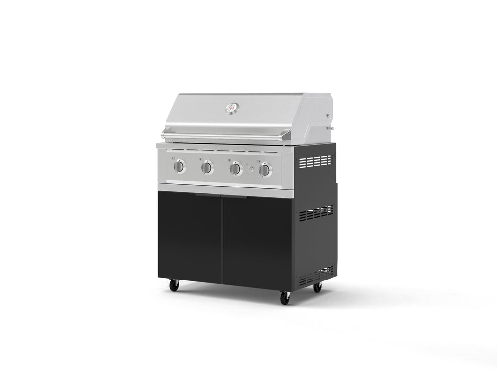 NewAge Outdoor Kitchens Aluminum 2-Piece Cabinet Set with Casters, Grill Cabinet and Performance Grill-72910-Garage Giant