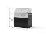 NewAge Outdoor Kitchens Aluminum 2-Piece Cabinet Set with Grill Cabinet and Performance Grill-74790-Garage Giant 