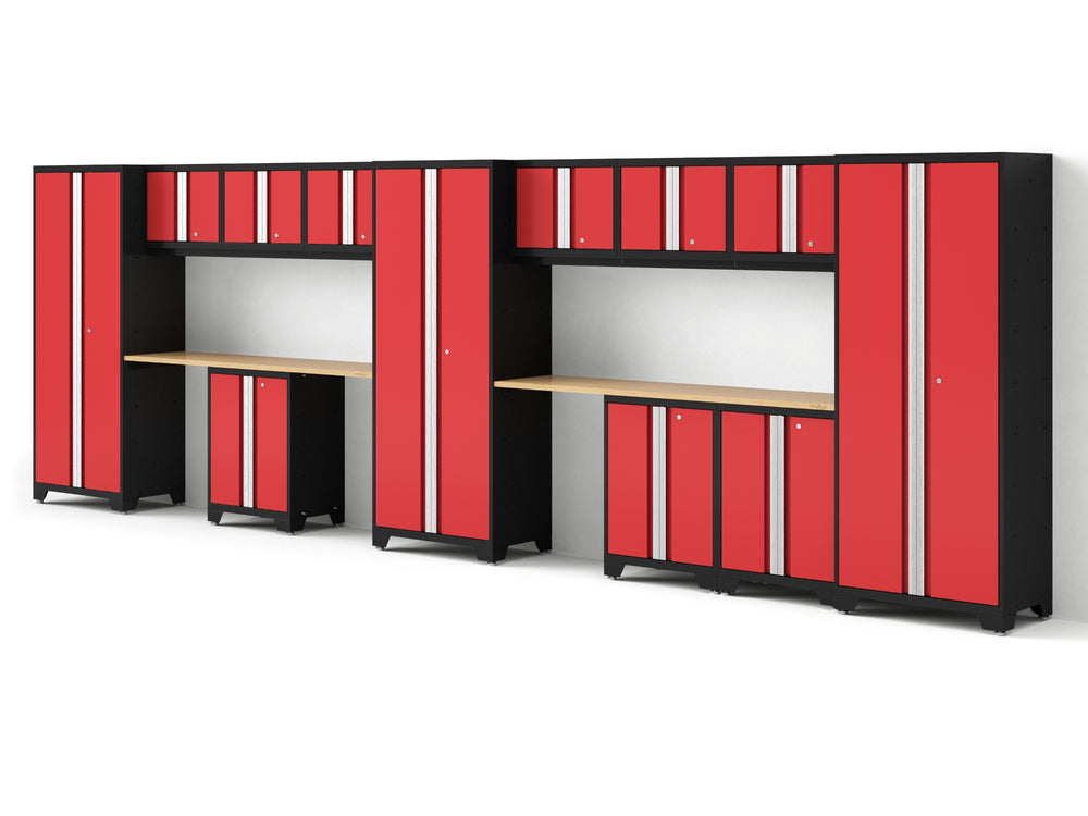 NewAge Garage Cabinets Bold Series 14PC Garage Cabinetry Set, 24-Gauge Steel, Fully Welded, 234