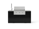 NewAge Outdoor Kitchens Outdoor Grill Island Aluminum 5-Piece Cabinet Set with Sink, 1 Door, Grill Cabinet, Performance Grill and Stainless Steel Countertop 