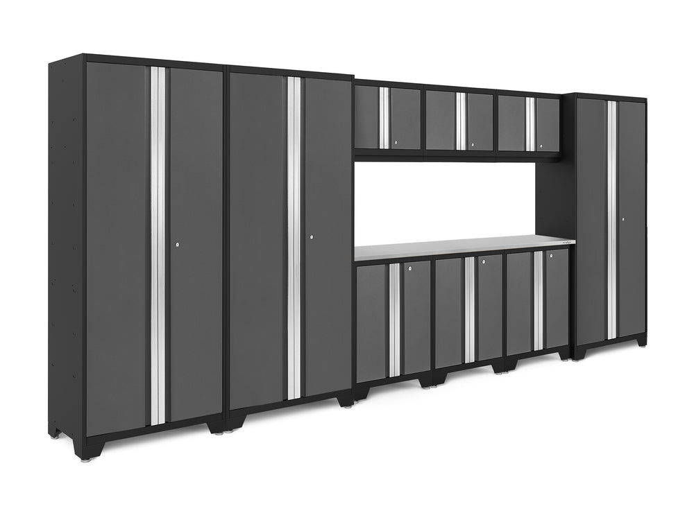 NewAge Garage Cabinets Bold Series 10-Piece Cabinet Set with 30 in. RTA Lockers-73005-Garage Giant