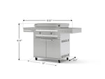 NewAge Outdoor Kitchens Platinum Griddle and Grill Cart-73870-Garage Giant 