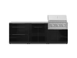 NewAge Outdoor Kitchens Aluminum 5-Piece Cabinet Set With 3 Drawer, Bar, Grill Cabinet, Performance Grill and Countertop-67436-Garage Giant 