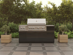 NewAge Outdoor Kitchens Outdoor Grill Island Aluminum 6-Piece Cabinet Set with 3-Drawer, Grill Cabinet, Performance Grill, Side Burner and Countertop 
