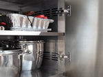 NewAge Outdoor Kitchens Stainless Steel 4-Piece Cabinet Set with Casters and 3 Drawer, Grill Cabinet, Performance Grill, Countertop-72212-Garage Giant 