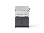NewAge Outdoor Kitchens Aluminum 2-Piece Cabinet Set with Grill Cabinet and Platinum Grill-72936-Garage Giant 