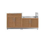 NewAge Outdoor Kitchens Stainless Steel 2-Piece Cabinet set with Bar and Grill Cabinet-67617-Garage Giant 