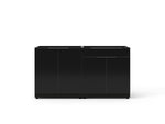 NewAge Outdoor Kitchens Aluminum 2-Piece Cabinet Set with 2-Door and Bar Cabinet-73867-Garage Giant 