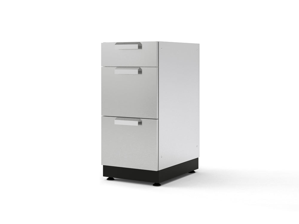 NewAge Outdoor Kitchens Stainless Steel 16 in. 3-Drawer Cabinet | 65623
