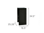 NewAge Outdoor Kitchens Black 16" Dual Side Burner Cover-65884-Garage Giant 