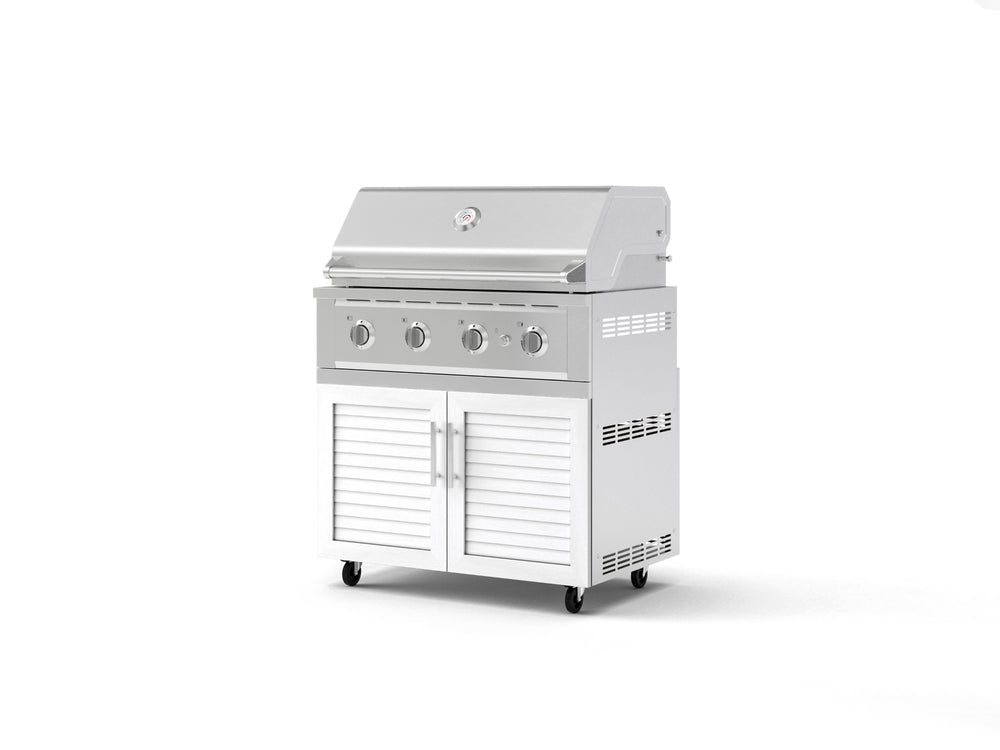 NewAge Outdoor Kitchens Stainless Steel 2-Piece Cabinet set with Grill Cabinet and Performance Grill-72922-Garage Giant
