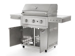 NewAge Outdoor Kitchens NewAge Classic Stainless Steel Gas 33" Grill Cart-66958-Garage Giant 