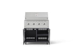 NewAge Outdoor Kitchens Aluminum 2-Piece Cabinet Set with Casters, Grill Cabinet and Performance Grill-72934-Garage Giant 