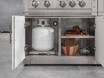 NewAge Outdoor Kitchens Stainless-Steel 4-Piece Cabinet Set with Base, Grill Cabinet, Platinum Grill, and Countertop-73565-Garage Giant 