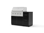 NewAge Outdoor Kitchens Outdoor Grill Island Aluminum 4-Piece Cabinet Set with 3-Drawer, Grill Cabinet, Performance Grill and Countertop - (Liquid Propane) | Garage Giant 