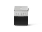 NewAge Outdoor Kitchens Aluminum 2-Piece Cabinet Set with Casters, Grill Cabinet and Platinum Grill-72916-Garage Giant 
