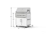 NewAge Outdoor Kitchens Stainless Steel 2-Piece Cabinet set with Grill Cabinet and Platinum Grill-72927-Garage Giant 