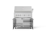 NewAge Outdoor Kitchens Stainless Steel 2-Piece Cabinet set with Casters Grill Cabinet and Platinum Grill-72953-Garage Giant 