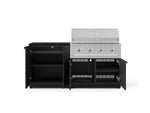 NewAge Outdoor Kitchens Stainless-Steel 4-Piece Cabinet Set with Base, Grill Cabinet, Performance Grill, and Countertop-73458-Garage Giant 