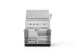 NewAge Outdoor Kitchens Stainless Steel 2-Piece Cabinet set with Grill Cabinet and Platinum Grill-72948-Garage Giant 