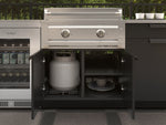 NewAge Outdoor Kitchens Stainless-Steel 4-Piece Cabinet Set with Base, Grill Cabinet, Platinum Griddle and Countertop-74984-Garage Giant 
