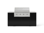 NewAge Outdoor Kitchens Outdoor Grill Island Aluminum 6-Piece Cabinet Set with 1 Door, Grill Cabinet, Performance Grill and Countertops 