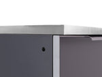 NewAge Outdoor Kitchens Aluminum 4-Piece Cabinet Set with 3-Drawer, Bar, Grill Cabinet and Fridge-66536-Garage Giant 
