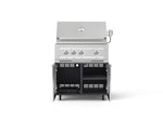 NewAge Outdoor Kitchens Aluminum 2-Piece Cabinet Set with Casters, Grill Cabinet and Platinum Grill-72939-Garage Giant 