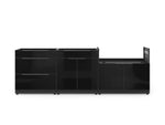 NewAge Outdoor Kitchens Aluminum 3-Piece Cabinet Set with 3-Drawer, Bar and Grill Cabinet-67431-Garage Giant 