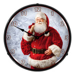 Collectable Sign and Clock Jolly Santa Backlit Wall Clock-A2L1609668-Garage Giant 