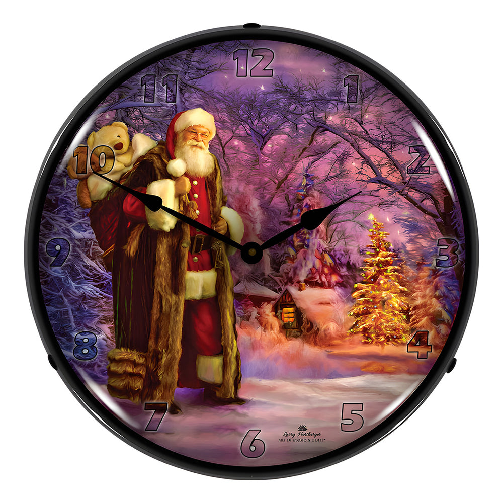 Collectable Sign and Clock Saint Nick Backlit Wall Clock