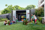 Absco Premier 10' x 5' Metal Storage Shed - Woodland Gray 
