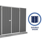 Absco Premier 10' x 7' Metal Storage Shed - Woodland Gray 