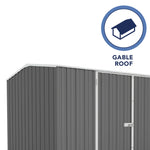 Absco Premier 10' x 7' Metal Storage Shed - Woodland Gray 