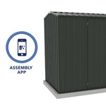 Absco Premier 10' x 5' Metal Storage Shed - Monument 