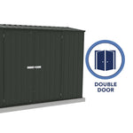 Absco Premier 10' x 5' Metal Storage Shed - Monument 
