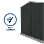 Absco Premier 10' x 5' Metal Storage Shed - Monument 