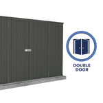 Absco Premier 10' x 7' Metal Storage Shed - Monument 