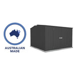 Absco Premier 10' x 10' Metal Storage Shed - Monument 