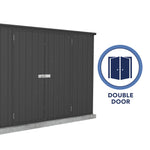 Absco Premier 10' x 10' Metal Storage Shed - Monument 