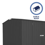 Absco Premier 10' x 10' Metal Storage Shed - Monument 