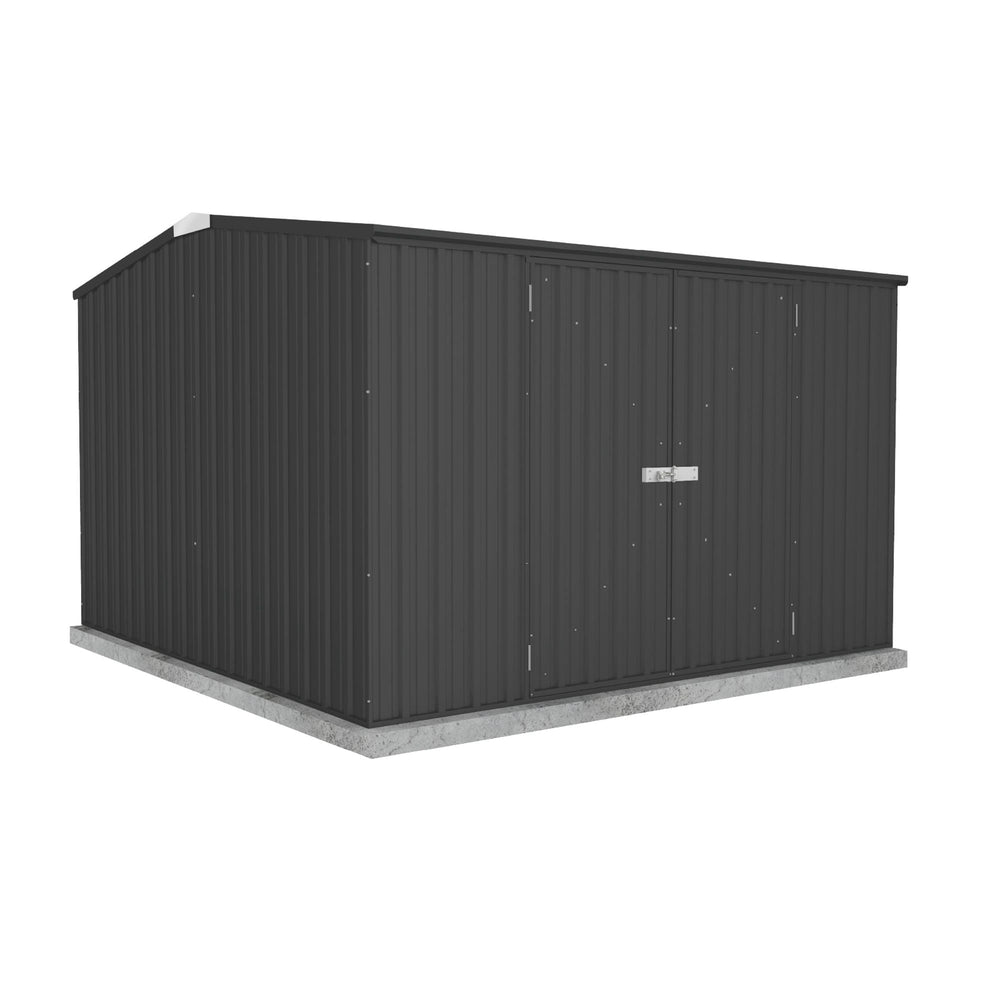 Absco Premier 10' x 10' Metal Storage Shed - Monument
