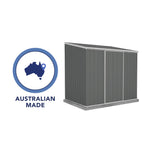 Absco EZI Slider 7' x 5' Metal Storage Shed - Woodland Gray 