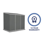 Absco EZI Slider 7' x 5' Metal Storage Shed - Woodland Gray 